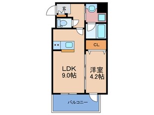 フロレシエンテ梅田北の物件間取画像